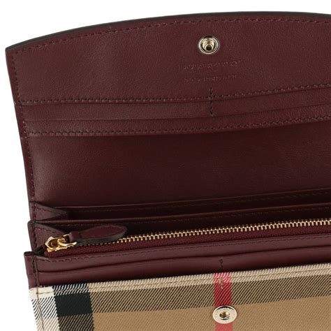 burberry leather wallets for women|burberry wallet outlet.